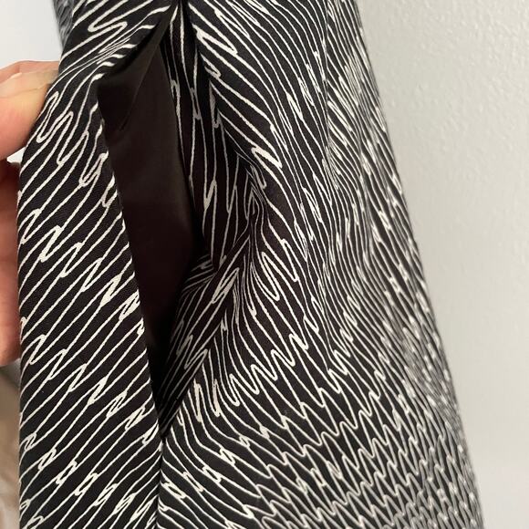 Kate Spade Saturday Black Print Pockets Sleeveless Fit and Flare Dress Size 0 - Picture 9 of 13